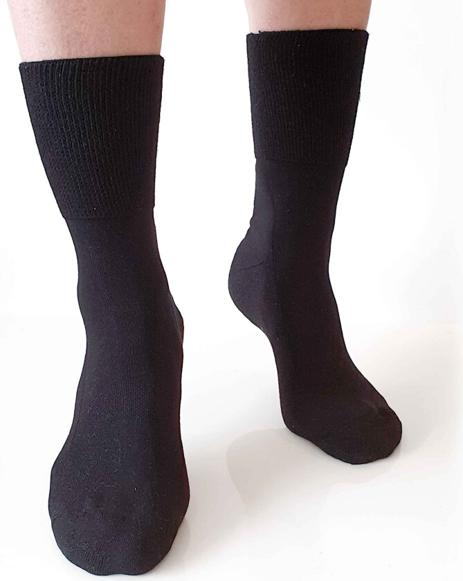 Medic Deo silver diabetiske sokker i bomull med myk frotté - sokker som ikke strammer