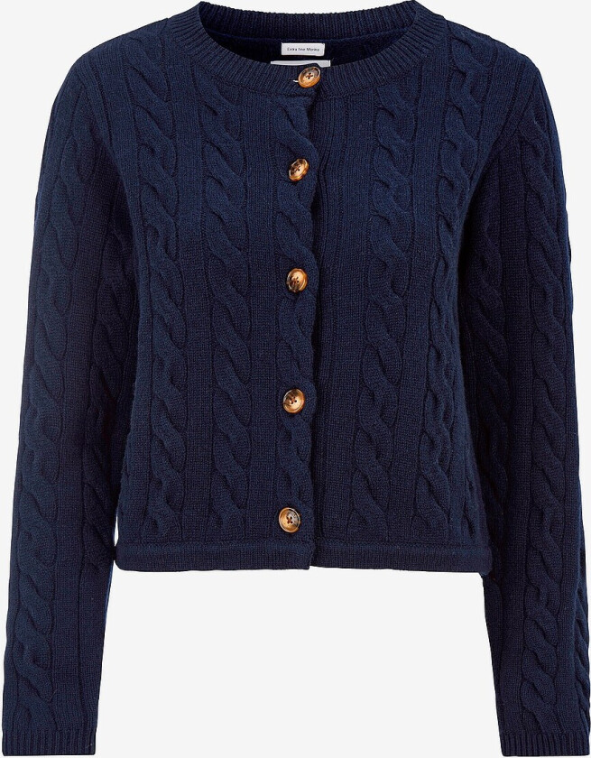 Kabel Cardigan Johanna - Blå