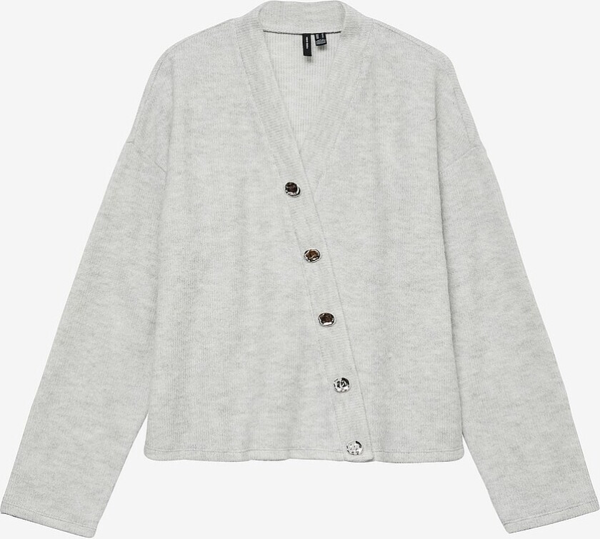 Kardigan vmPenny LS V-neck Jrs GA - Grå