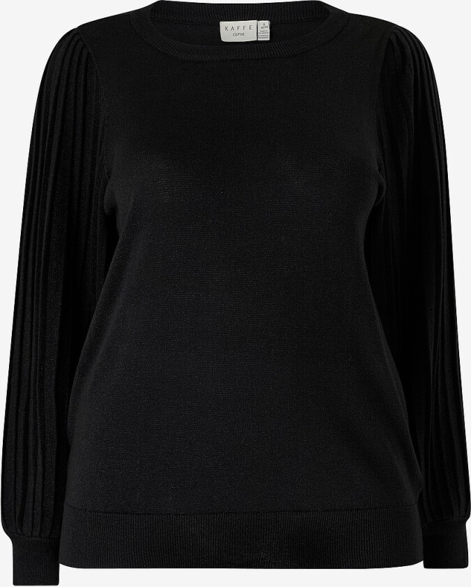 Pullover kcRegitta Pleat LS - Svart