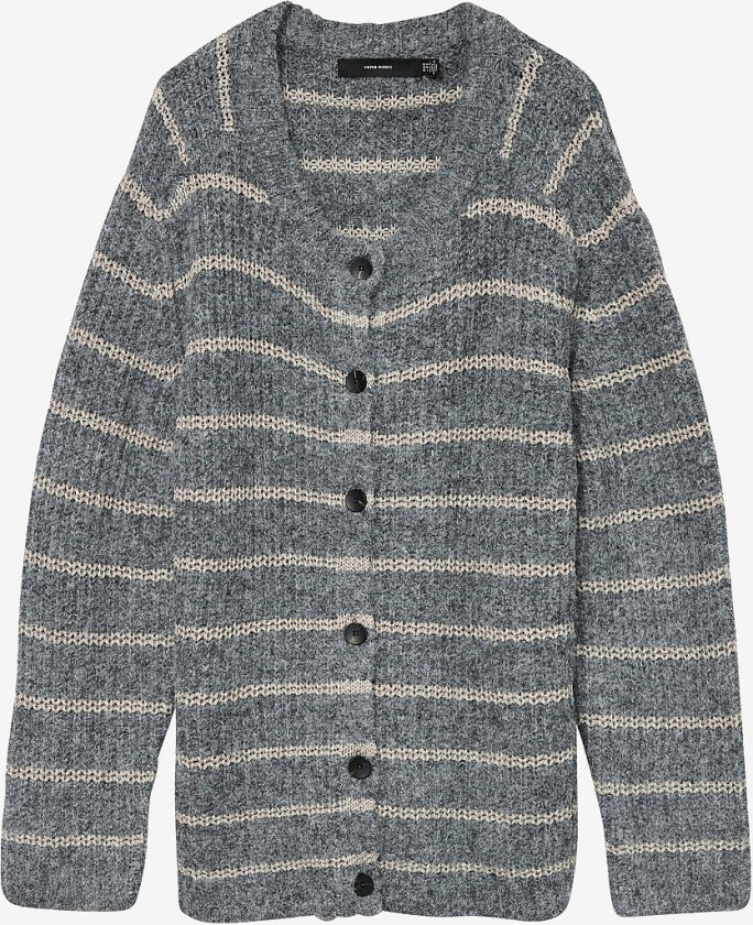 Kardigan vmcAwesome Shine LS O-nck Stripe - Grå