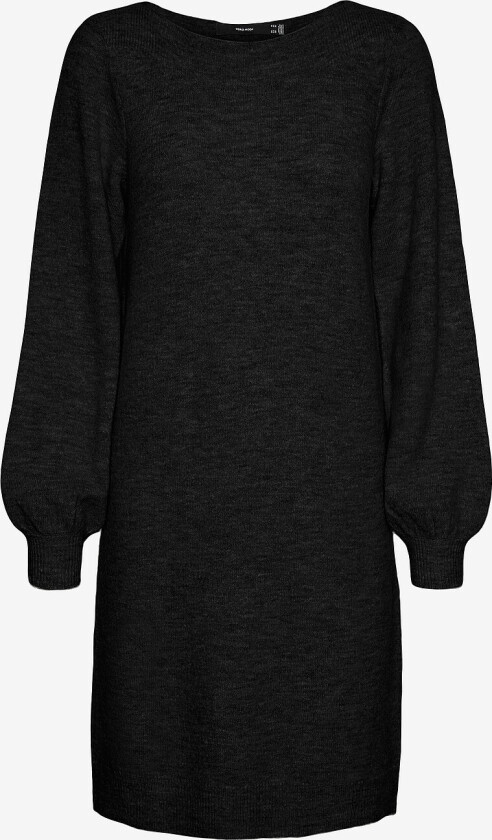 Kjole vmLefile Balloon LS Boatneck - Svart