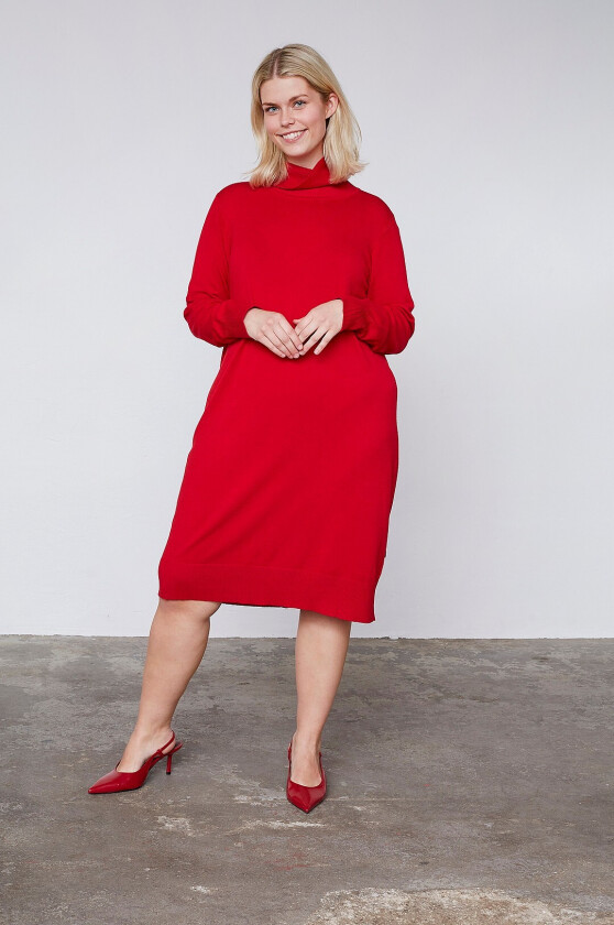 Kjole Knit Dress - Rød
