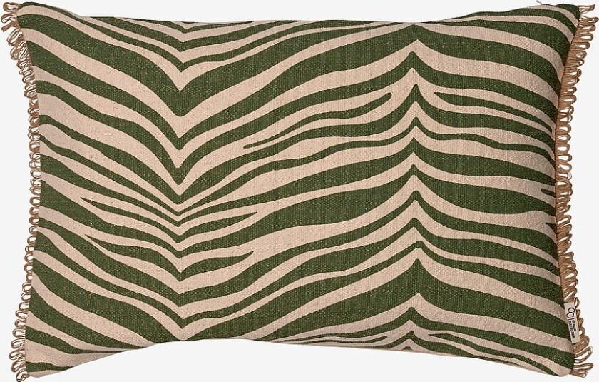 Pute Zebra 40x60 cm - Grønn