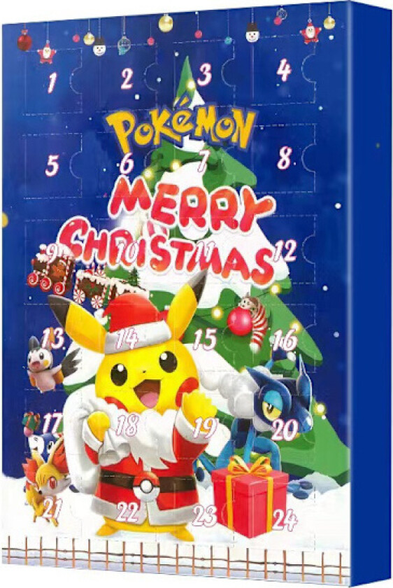 Hot 2025 Adventskalender Pok e mon, 24 dagers nedtellingskalender, Adventskalender overraskelsesgave til barn