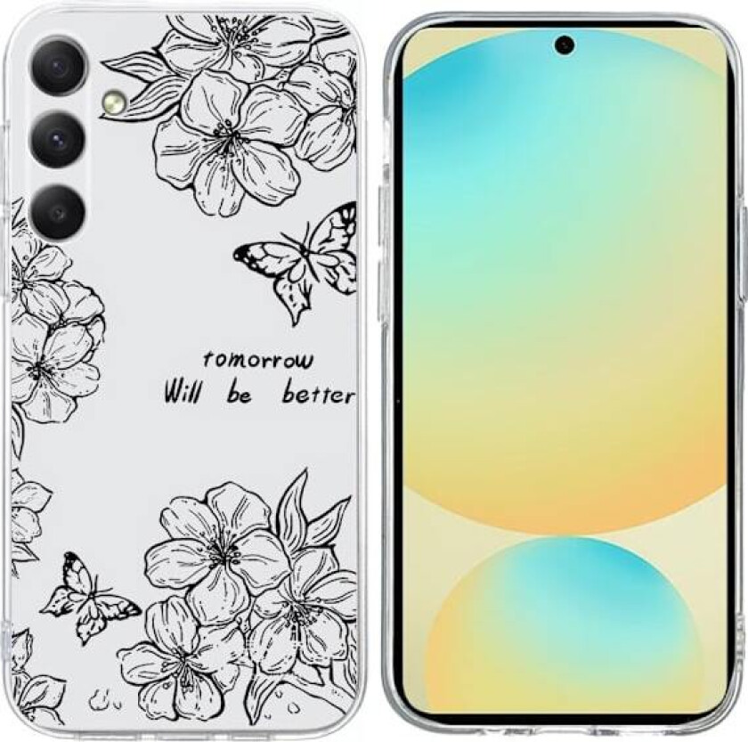 Vibe Samsung Galaxy S24 FE deksel - Sommerfuglblomst