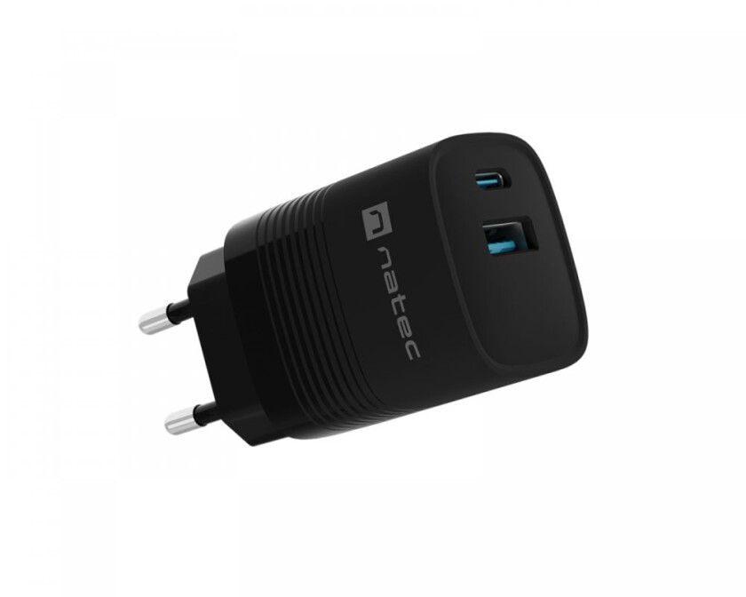 Ribera Gan Usb-A & Usb-C Lader - 30w - Svart