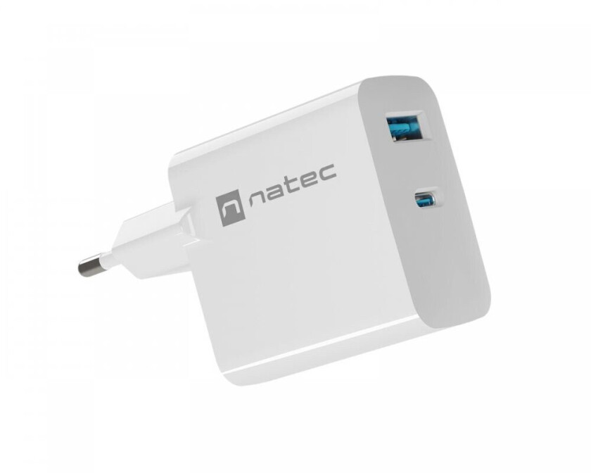 Ribera Gan Usb-A & Usb-C Lader - 45w - Hvit