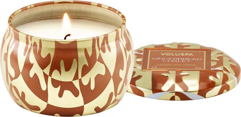 Gingerbread Chalet Holiday Collection Mini Tin Candle 113