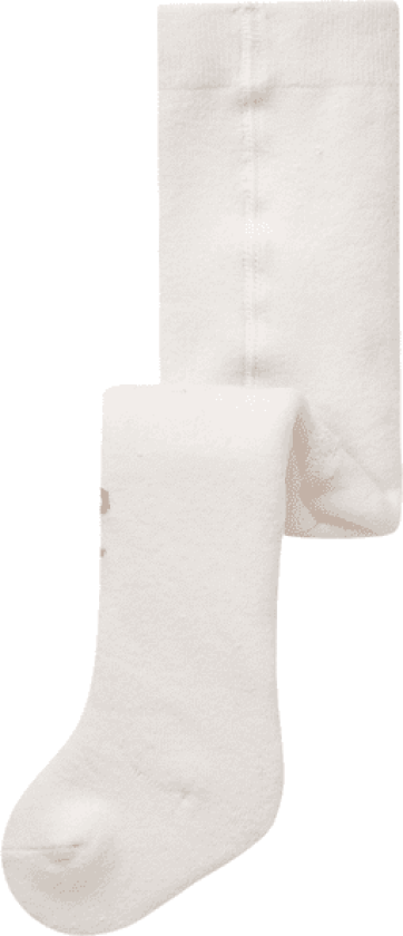 Name It Nbfrifia frottè strømpebukse til baby, Cloud Dancer