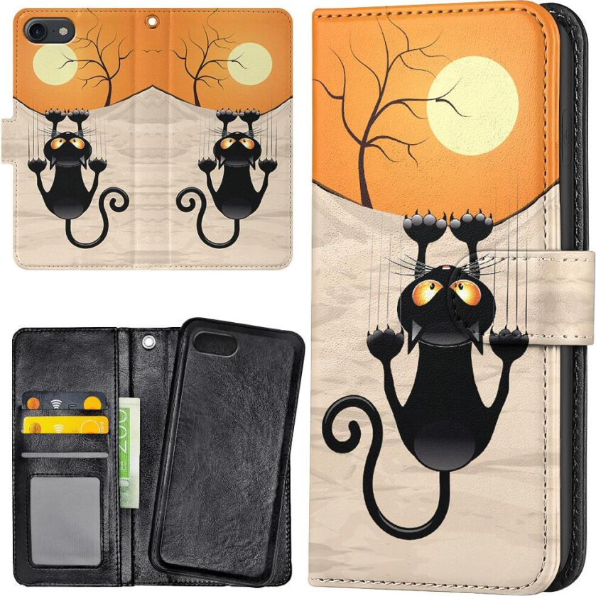 iPhone 7/8/SE - Lommebok Deksel Klorekatt