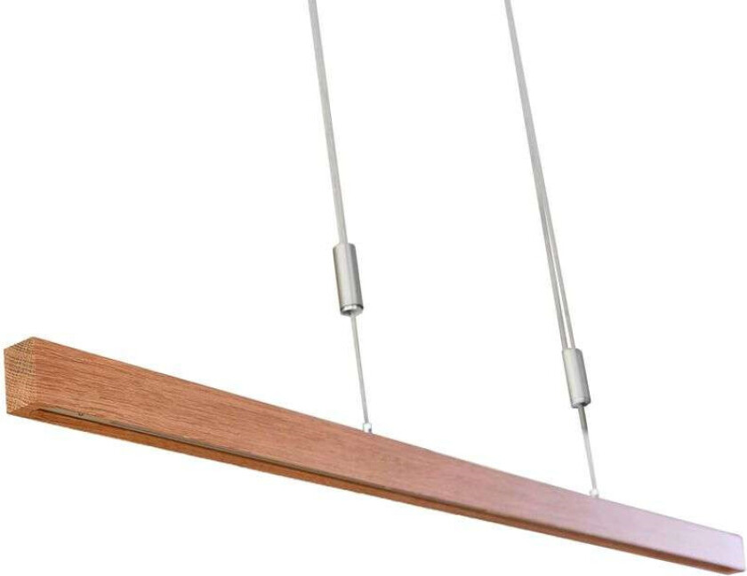 Nora LED-pendellampe, eik, 118 cm