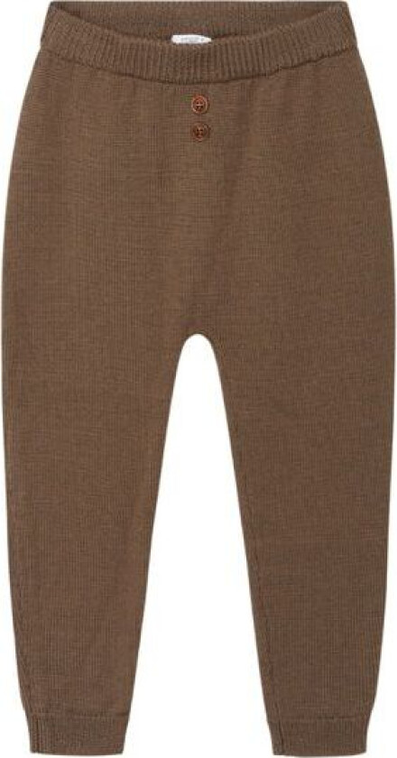 Bukse Ull Strikket Coffee