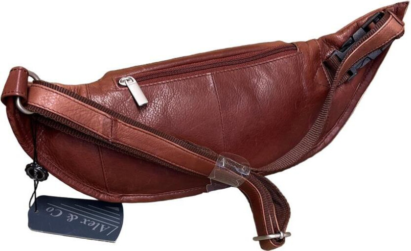 Alex & Co midjeveske i mykt deilig Nappa skinn Brown