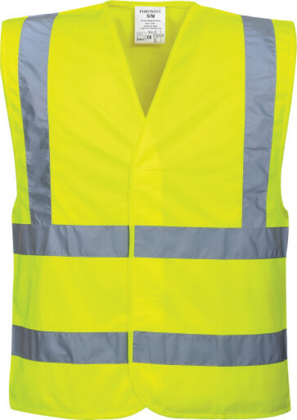 refleksvest, hi-vis gul, str. 6XL/7XL