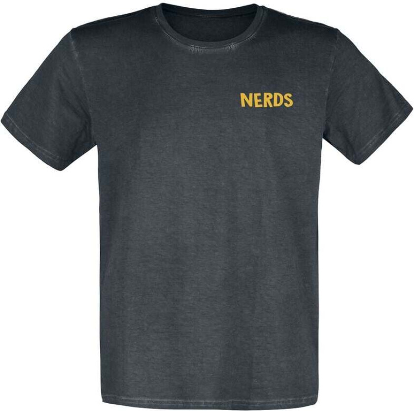 T-skjorte - Nerds Are Cool - Ernie und Bert - S til 3XL - Herrer - svart