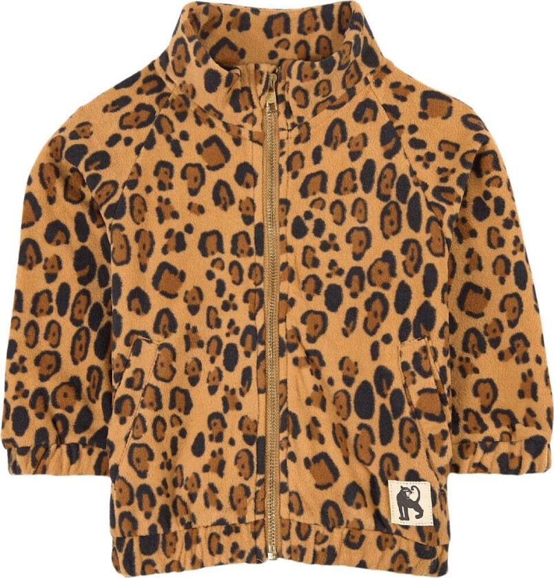 Leopard Fleecejakke Beige Beige-104/110 cm Beige 104/110 cm unisex