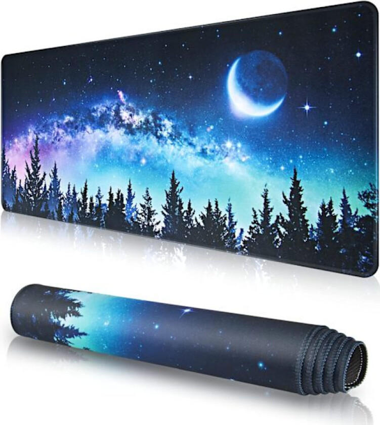 Musematte (800 * 300 * 3 MM) Utvidet Stor Musematte Skrivebordsmatte, Sydde Kanter Musematte, Sklisikker Gummibase, XL Gaming Musematte for Kontor og Hjem