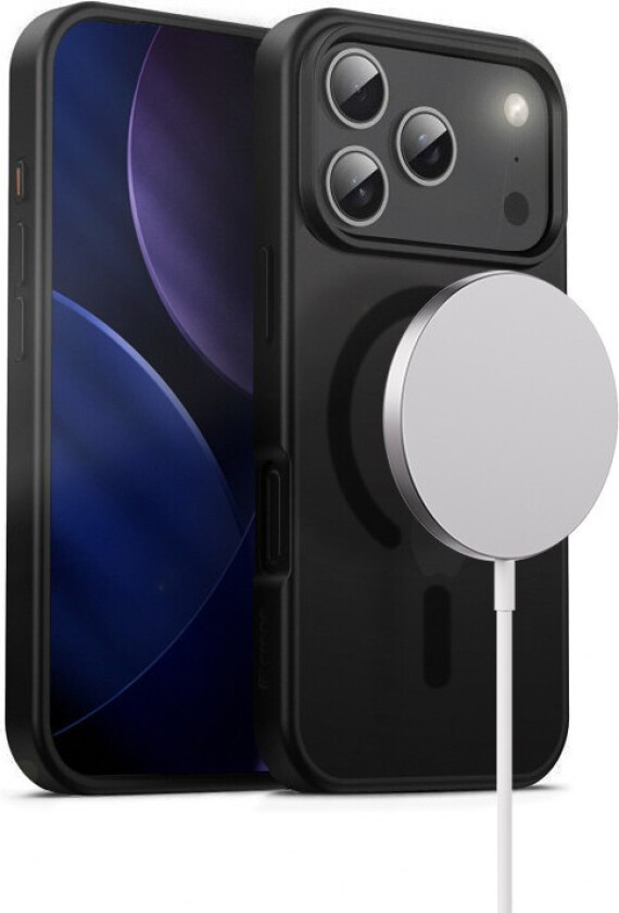 Clear MagSafe Deksel til iPhone 17 Pro - Svart Hybrid