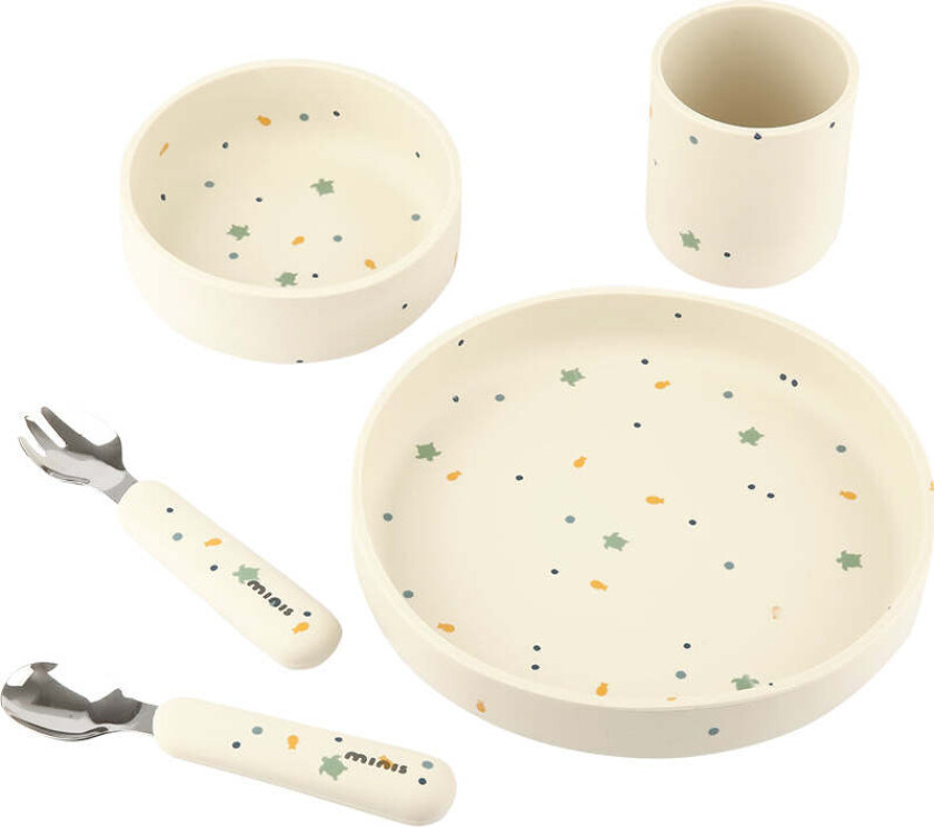 Play Barneservise 5 deler Hvit/m print