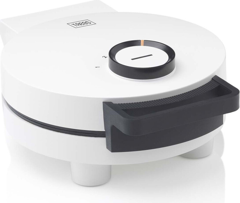 Trebs 13100 Vaffeljern - 1000W, Dobbelt hjerteformet - Hvit