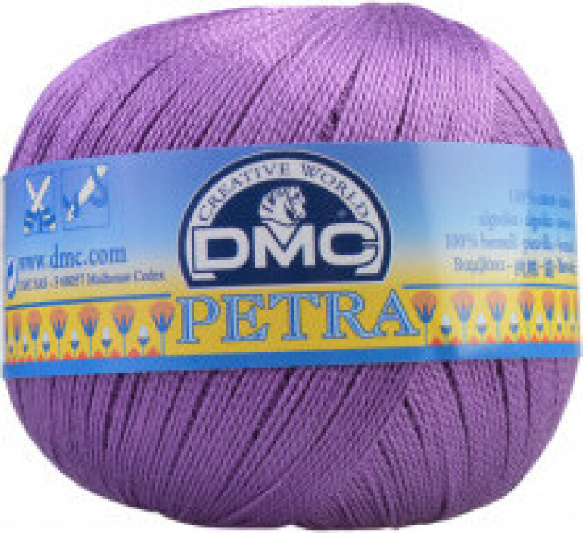 Petra No. 5 Heklegarn Unicolour 53837 Lilla