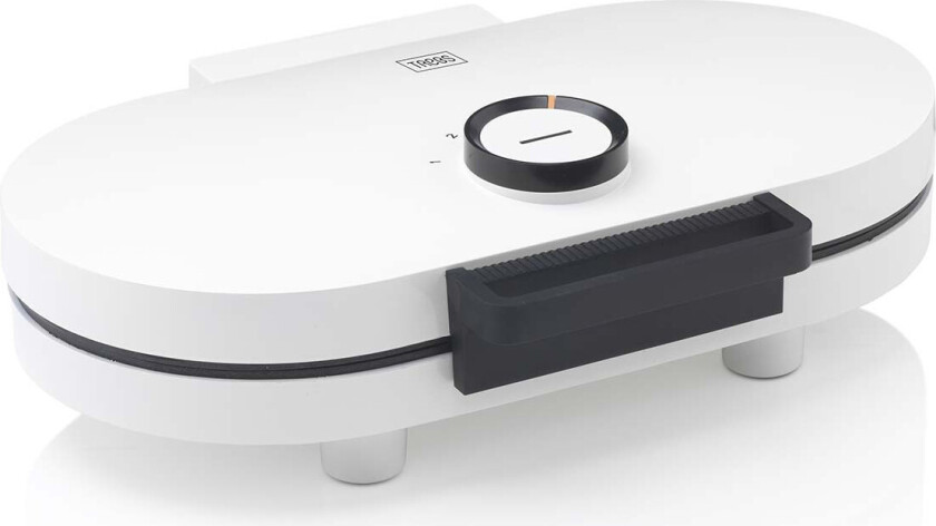 Trebs 13120 Vaffeljern â 1200W, 5 varmetrinn, dobbel hjertemodell â Hvit