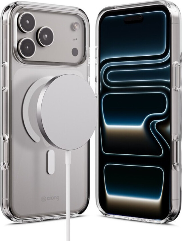 Clear MagSafe Deksel til iPhone 17 Pro Max - Gjennomsiktig