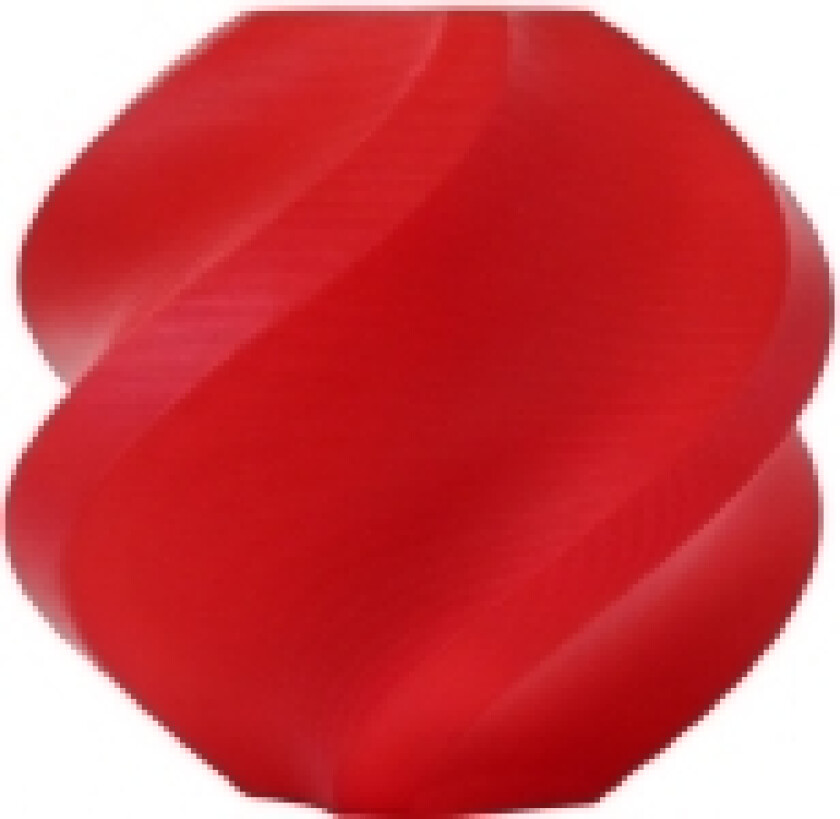 ABS plastikas 1.75mm 1kg - pridedamas su daugkartinio naudojimo ritė - Raudona