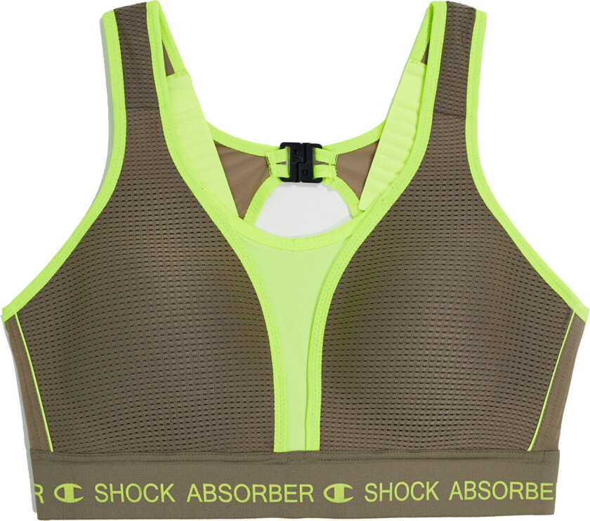 Women's Ultimate Run Bra Padded Grey 75E, Green