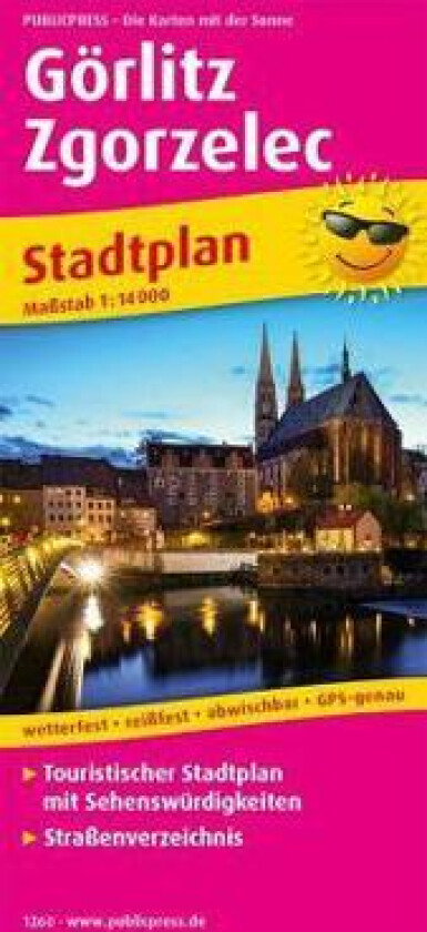 Görlitz / Zgorzelec. Stadtplan 1:14 000