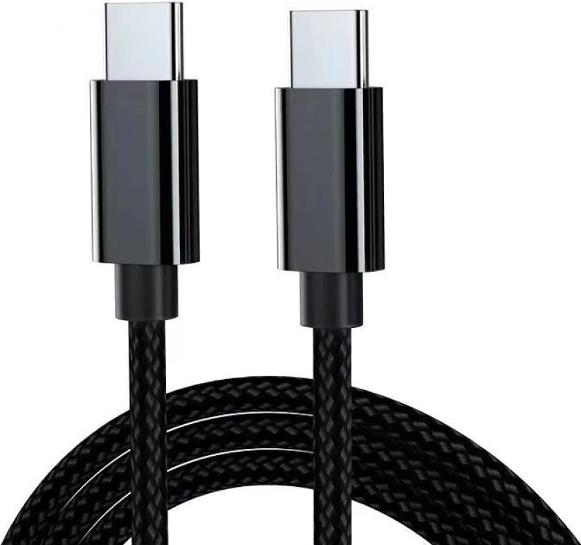 2 m USB C til C-kabel, 2-pakning