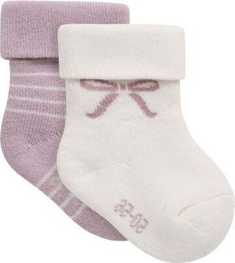 Name It Nbfrifia 2-pack sokker i frottè, Keepsake Lilac