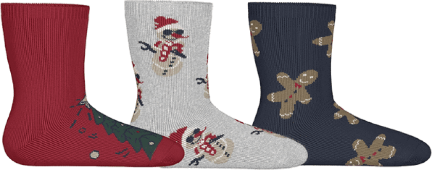 Name It Nmnrichristmas 3-pack sokker, Navy Blazer