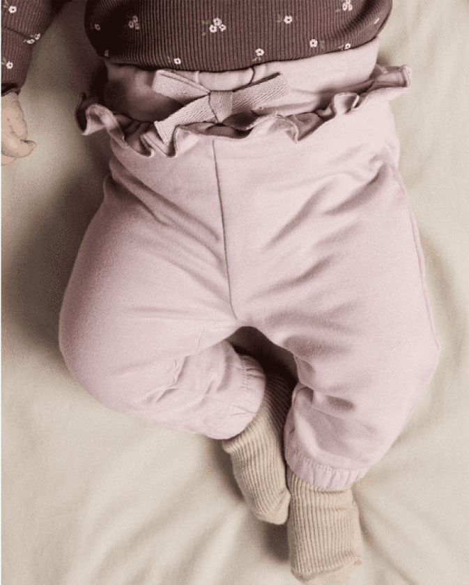 Name It Nbfrowane joggebukse til baby, Keepsake Lilac