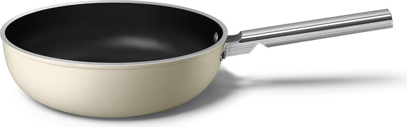 Wokpanne 30 cm, creme