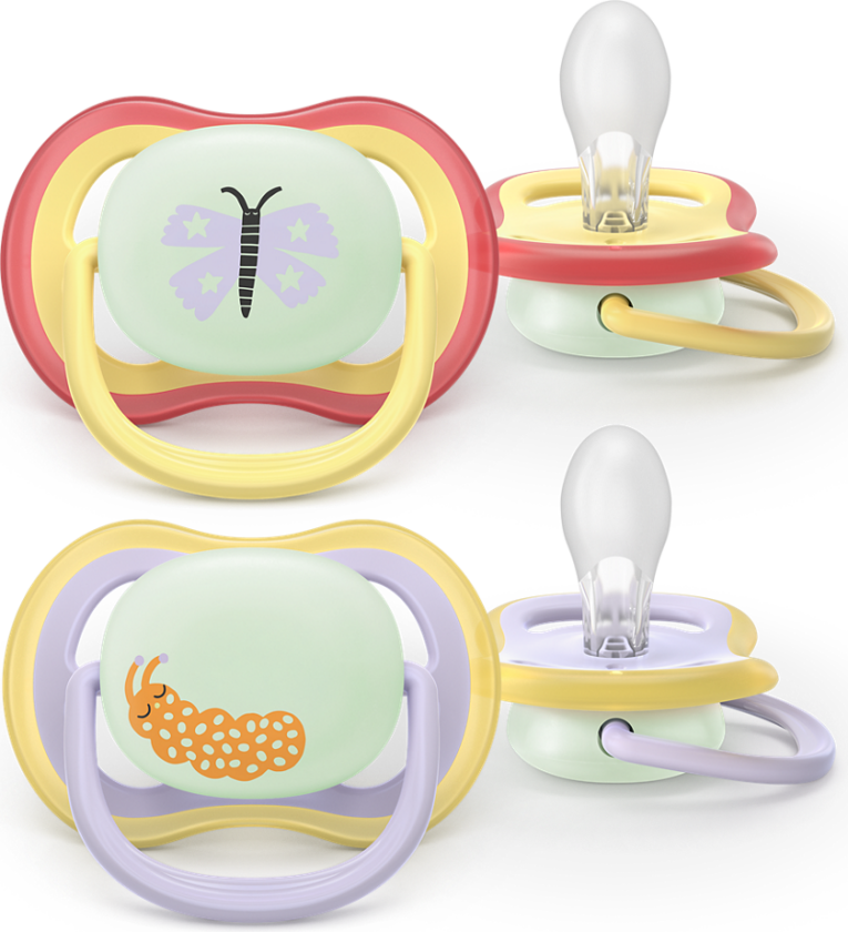 Ultra air soother, Nighttime, 0-6m, yellow/purple