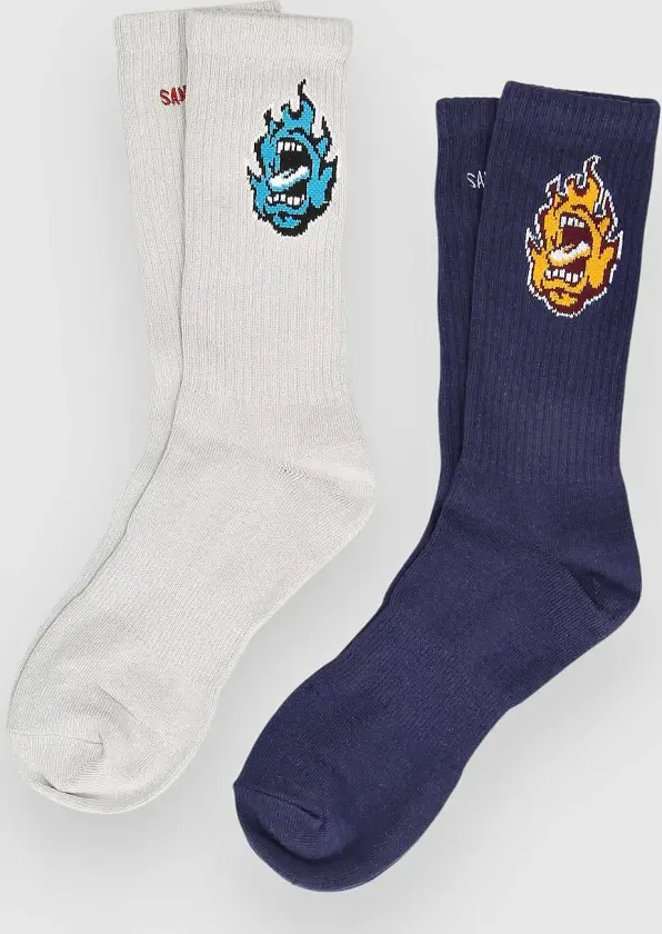 Screaming Mini Flame 2 Pk Sokker mønster