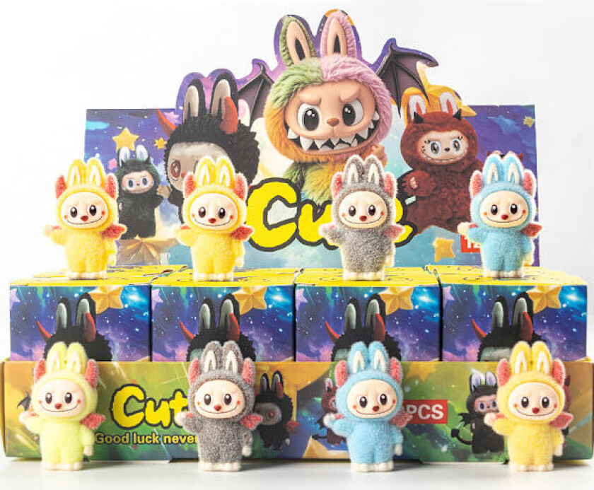 12-pakning Monster Adventskalender - Overraskelsesblindboks som inneholder uthulede juledekorasjoner, ornamenter og barnegaver