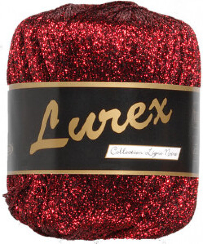 Lammy Lurex Garn 13 Rød