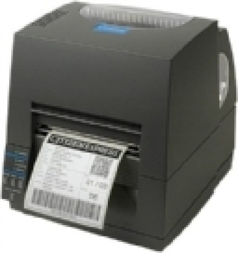 CL-S621II - Etikettskriver - direktetermisk / termisk overføring - Rull (11,8 cm) - 203 dpi - inntil 100 mm/sek - USB, seriell - svart