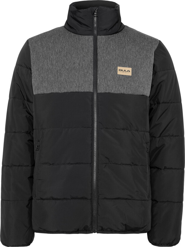 Men's Jacket Contrast Puffer Black