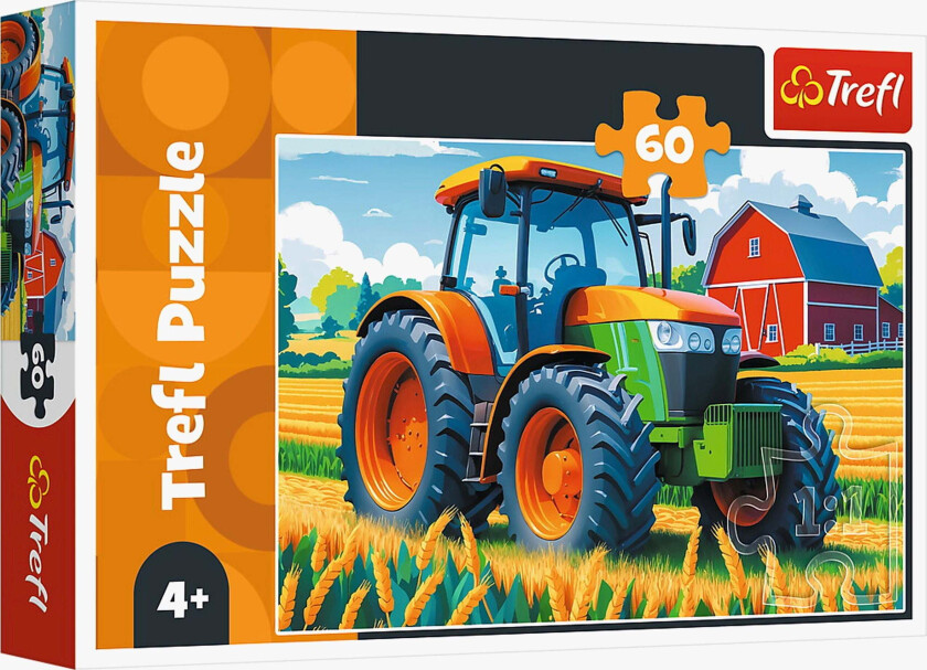 Traktor Puslespill 60 Brikker - Barnespill