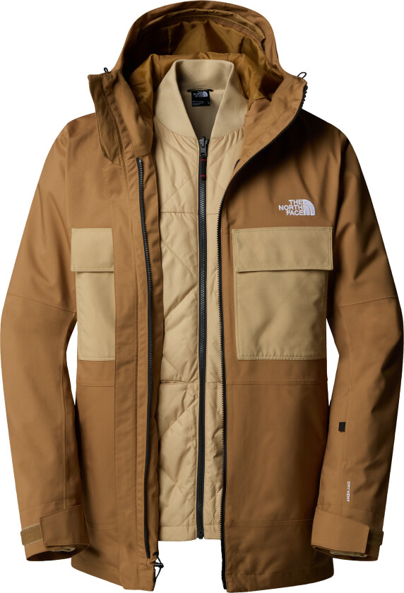 Men's Fourbarrel Triclimate Jacket Utility Brown/khaki Stone