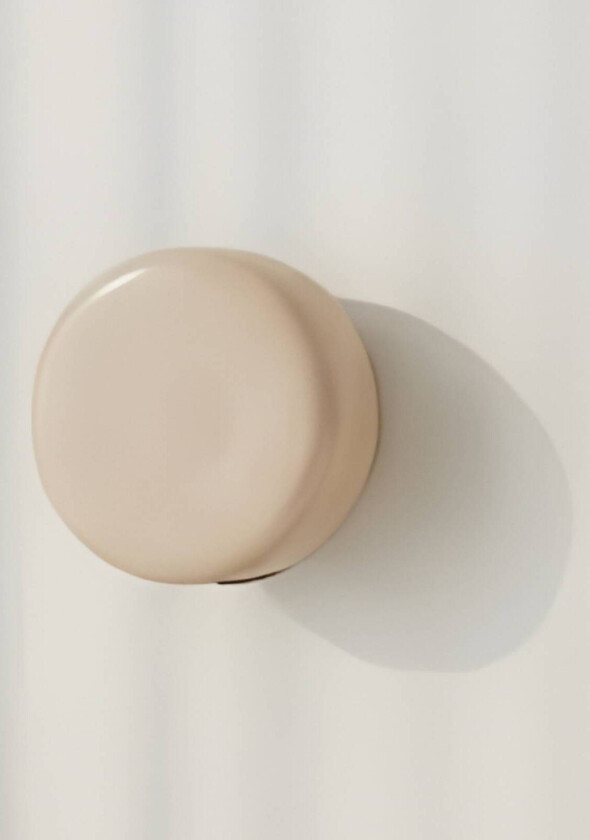 Vegglampe BonBon, beige, Ø 16 cm, glass