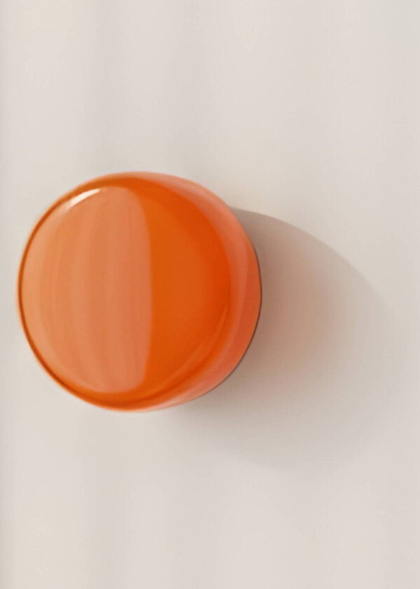 Vegglampe BonBon, oransje, Ø 16 cm, glass