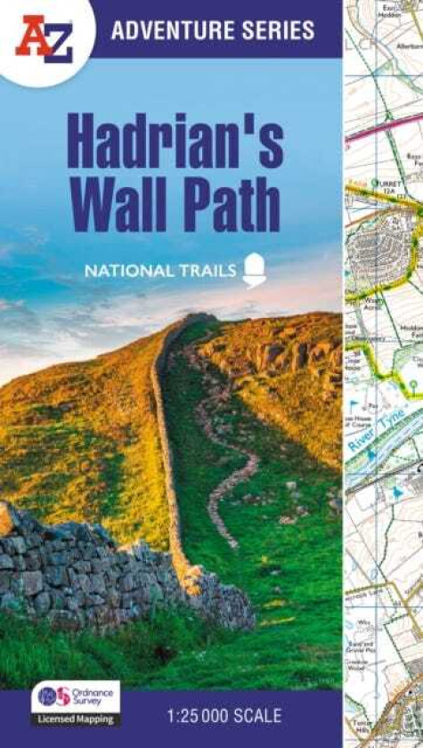 Hadrian's Wall Path With Ordnance Survey Mapping