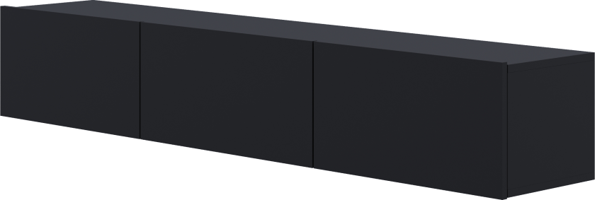 KOCOT KIDS Dallas tv-skap - svart massiv bøk og mdf