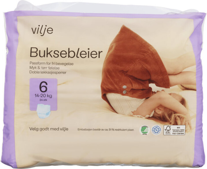 Buksebleie Str 6 34stk