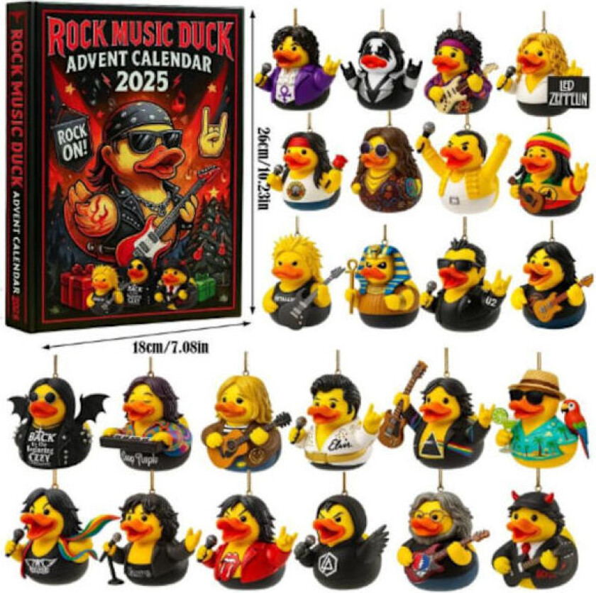 ROCK MUSIC DUCK Adventskalender-Julegave Akryl Anheng